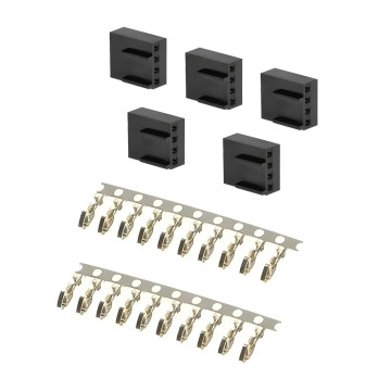 MODDIY Female 4 Pin 3 Pin PWM Fan Connector Molex 2510 with Pins
