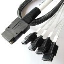 Amphenol Mini-SATA Cable SFF-8087-4*SATA 6Gbps (75cm)