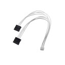 ITX Mini PC Mini PH 2.54mm Pitch 4 Pin to 2 x SATA Power Cable 30cm