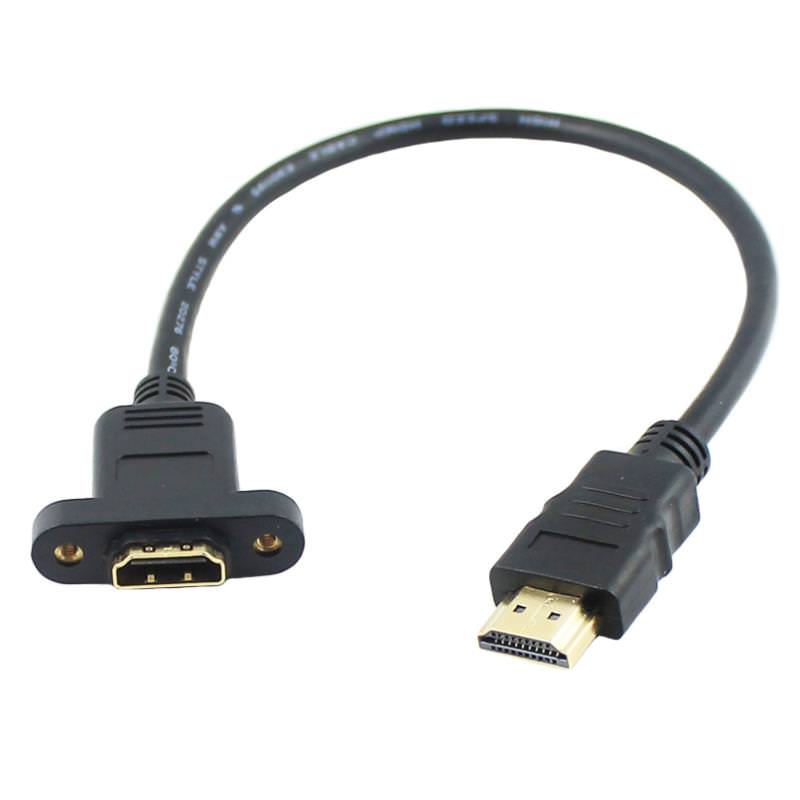 Cable HDMI v1.4 Macho Hembra Extensor para Panel o Chasis 30cm