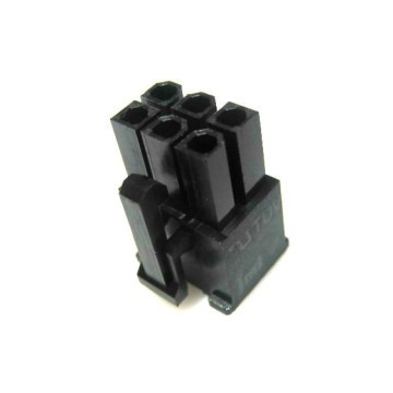 6-Pin PCI-Express Power Female Connector w/ Pins - Black ... pci pinout diagram 