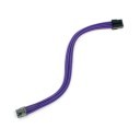 Premium Silicone Wire Single Sleeved 6+2 Pin PCI-E Extension Cable (Purple)