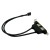 USB 2.0 9 Pin Header to 2 Ports A Female Panel Bracket Cable Black