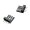 MODDIY 4pin Floppy Power Male Connector Black