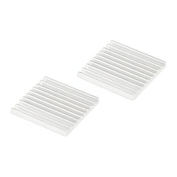 Server Grade Ultra Thin Silver Heatsink 28mm x 28mm x 3mm