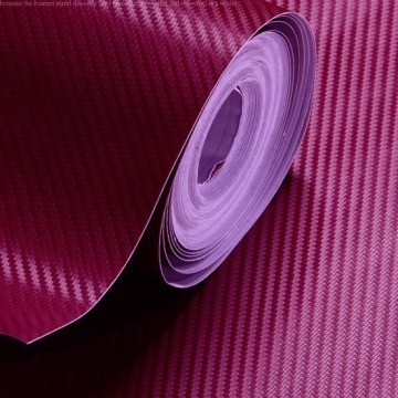 Dark Red Carbon Fibre Sticker 3D Matt Dry Vinyl with Texture