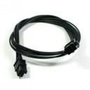 Single Braid 6-Pin PCI-E VGA Extension Cable (50cm) - Black
