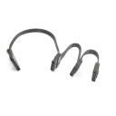 Premium Ribbon Wire 5-Pin SATA to 3x 4-Pin Molex Adapter Cable (Black)