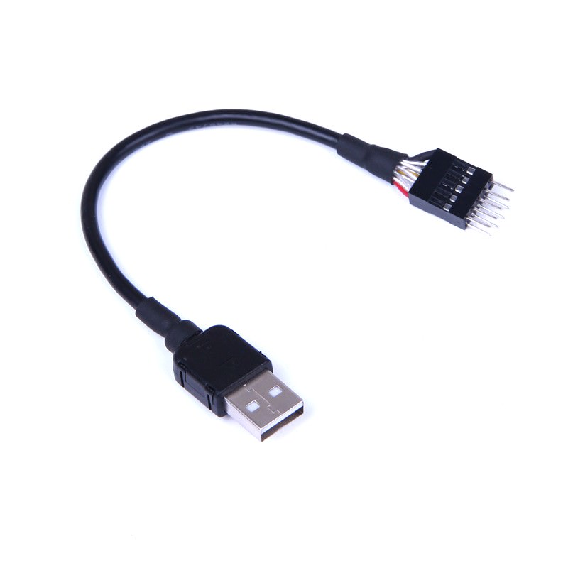 2x 9pin USB2.0 Male to Female Extension Cable USB 2.0 M/F 10cm Motherboard 9pin 