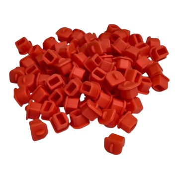 MODDIY USB B Type B Protective Jack Cover Red 100pcs