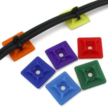 Multi-Colors Self-Adhesive Tie Mount (20mm)