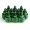 M3.5 Easy Grip Anodized Aluminum Thumbscrew - Green (4 Pack)
