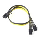 Dual 6 Pin to 8 Pin PCIE Power Modular Cable 50cm