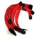 Corsair SF600 SF450 Custom Made Single Sleeved Modular Cable Set (Red)