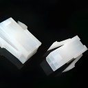 4 Pin Motherboard Power Male Connector Transparent White