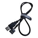 USB Type A Male to USB 9 Pin Female Header Cable