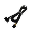 Standard 8 Pin CPU EPS to 3 x 4 Pin Molex Adapter Cable