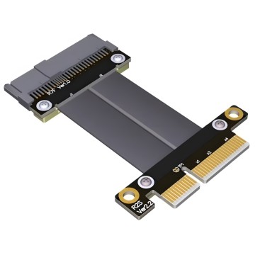 U.2 NVMe SSD to PCIE 3.0 x4 SFF8639 NVMe PCIe Extension Data Cable 5cm