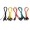 2.54mm Dupont Motherboard Internal Jumper Male Female Cable Wire 20cm
