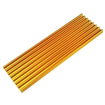 Premium SM951 SM961 950PRO XP9410 M.2 SSD Cooling Heatsink (Gold)