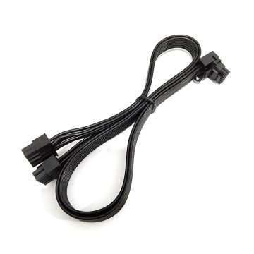 Angled 12VHPWR 600W PCIe 5.0 Dual 8 Pin to 16 Pin Power Cable for