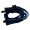 Premium Tailor Made Modular Cables Set Black Blue Light Blue for Seasonic