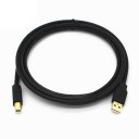 Premium USB 2.0 Type A to Type B Male Cord Printer Cable 600cm Black