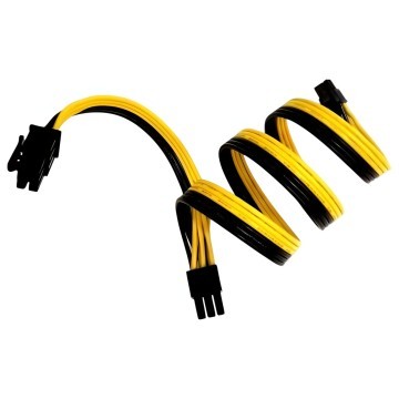 Mini PCIe 6 Pin to Standard 2x PCIe 6 Pin Video Card Power Cable for Apple