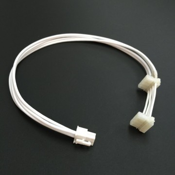 Seasonic Snow Silent 6-Pin to 2 x Molex Single Sleeved Cable (All White)