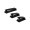 Flat Snap Close Nylon Cable Clamp Adhesive Back