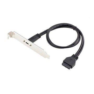 USB 3.1 Internal 20 Pin to USB Type C Port for PCI Slot 50cm