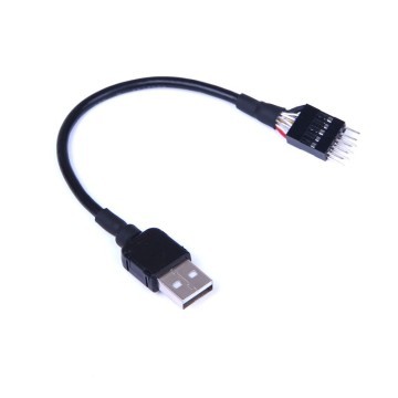 USB 9-Pin Internal Motherboard Male Header to USB Type-A Adaptor
