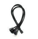 PWM 4-Way Splitter - Smart Fan Cable (30cm) - Black