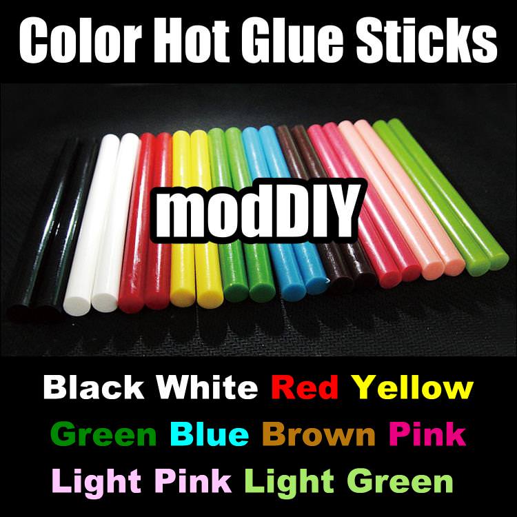 Color Hot Glue Sticks 7mm 10 Colors - MODDIY