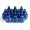 M3.5 Easy Grip Anodized Aluminum Thumbscrew - Blue (4 Pack)