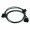 Single Braid 4 Pin to Dual SATA Power Adapter Cable (50cm) - Black