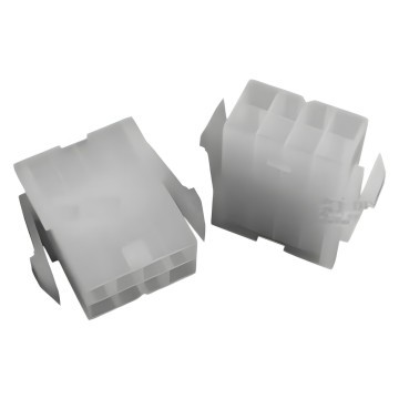 8 Pin Motherboard Power Male Connector Transparent White