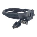 GPU 2 x Micro 8 Pin to 12VHPWR 16 Pin Cable for HP ML350 G10