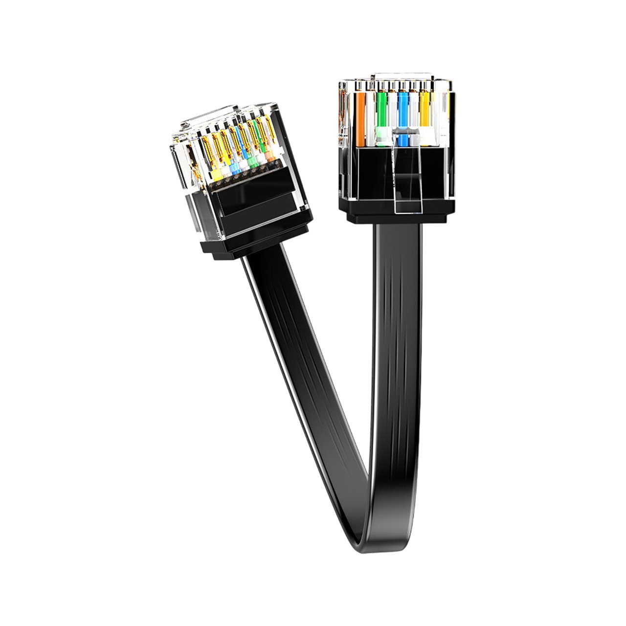 Ultra Short CAT6 10Gbps High Speed Slim RJ45 Ethernet LAN Patch Cable ...