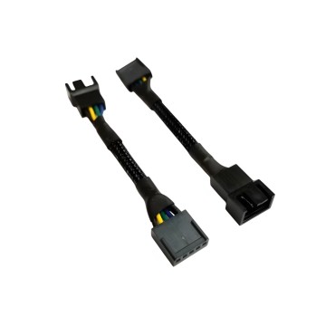 4 Pin CPU PWM Fan to 5 Pin Fan Header Adapter Sleeved Cable for HP ML350