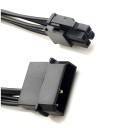 4 Pin Molex Male to 4 Pin ATX Female Power Adapter Cable 20cm