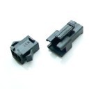 modDIY Male/Female 3-Pin Fan Molex Connector Pair (Black) with Pins