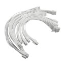 Premium Single Sleeved Modular Cable Set All White for Corsair