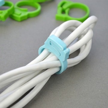 Wire Management Organizer Reusable Cable Cord Ring Clamp Set 6pcs