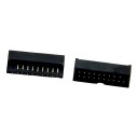 Black USB 3.0 19Pin 20Pin IDC 20P Solder Type Male Header Connector