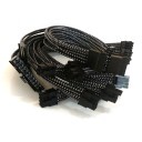 SeaSonic M12II Premium Single Sleeved Modular Cable Set (Black/Silver)