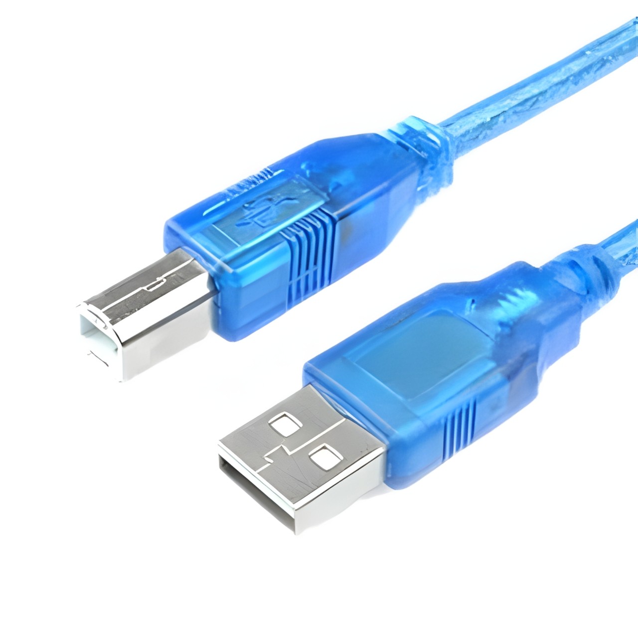 5M USB 2.0 Type A B Male Cord Cable for Printer Scanner Modem Blue
