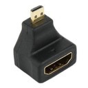 HDMI to Micro HDMI 90 Degree Angled Adaptor w/Gold Plated Connector