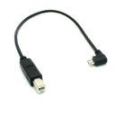 Micro USB Male to USB Type-B Male Adapter Cable (Black)