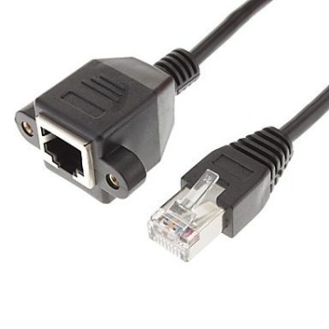 RJ45 Ethernet Extension Cable with Panel Mounts (1.5m)